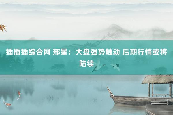 插插插综合网 邢星:大盘强势触动 后期行情或将陆续