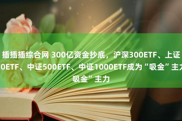 插插插综合网 300亿资金抄底，沪深300ETF、上证50ETF、中证500ETF、中证1000ETF成为“吸金”主力