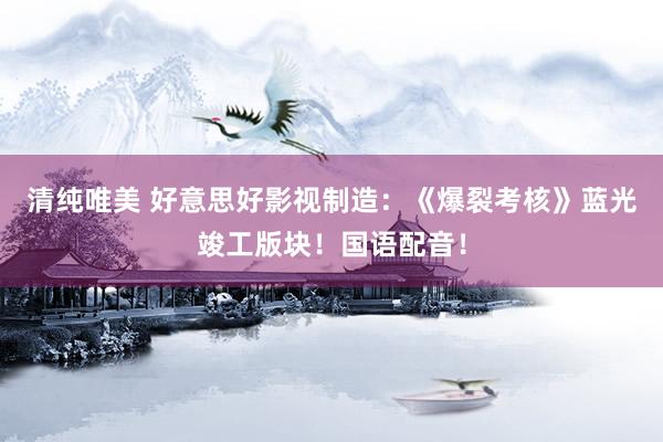 清纯唯美 好意思好影视制造：《爆裂考核》蓝光竣工版块！国语配音！